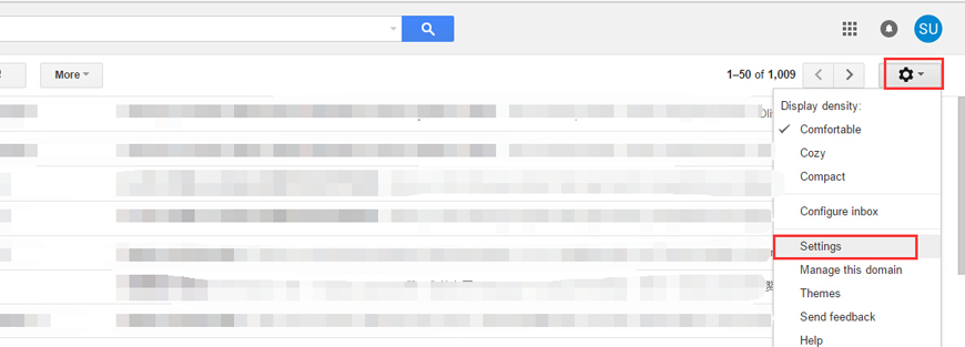 Google Mailbox step 1