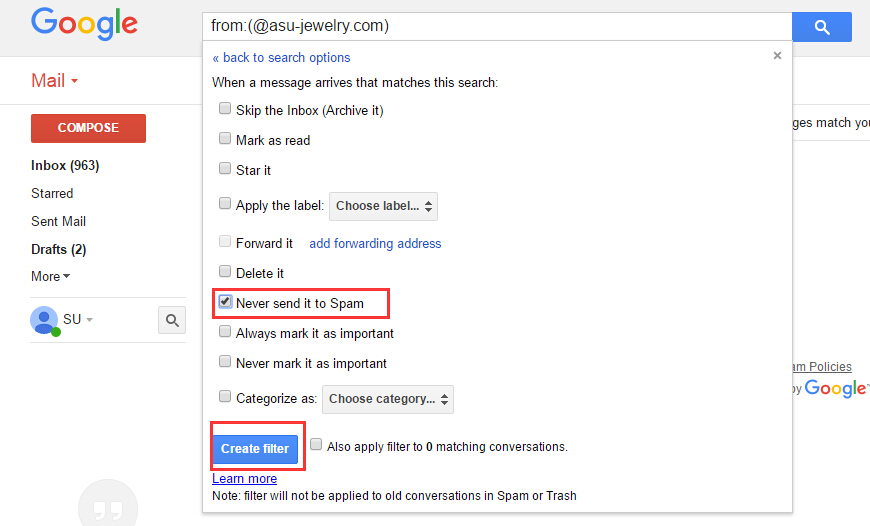 Google Mailbox step 5